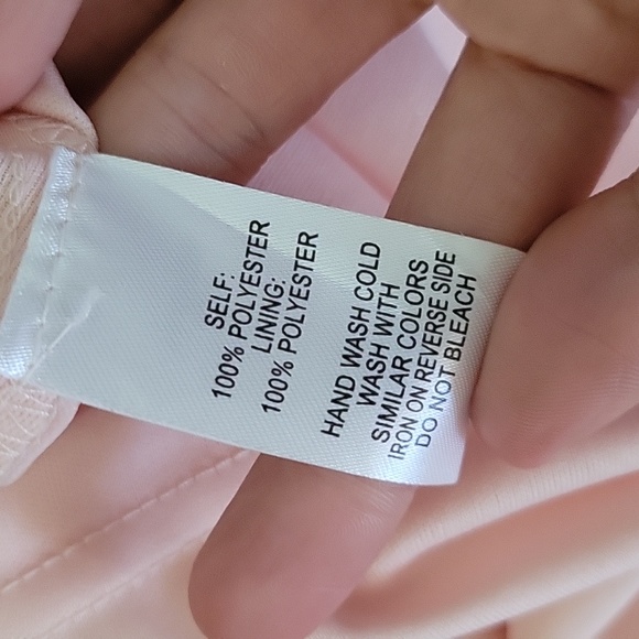 Lulus Forevermore Soft Pink Skater Dress Medium High Neck - Picture 6 of 10